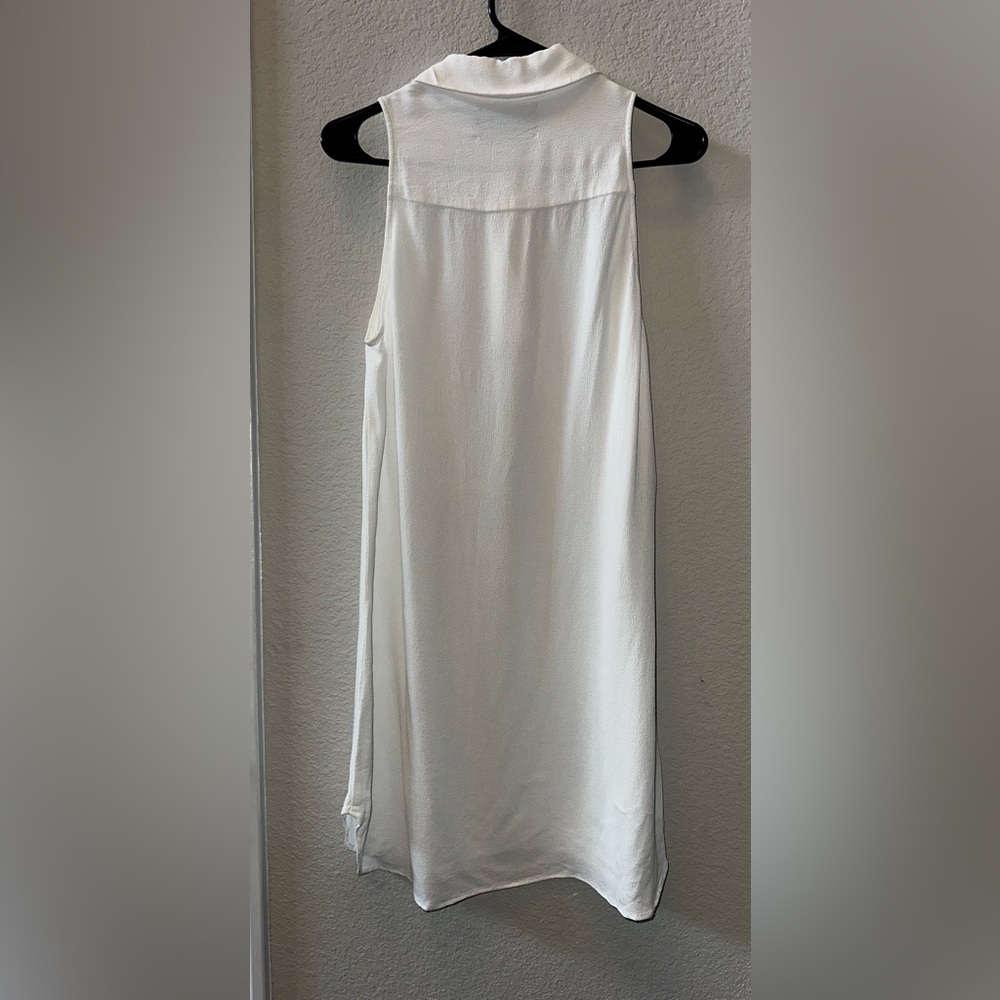 Reformation White Collared Dress size 2 - Picture 2 of 5
